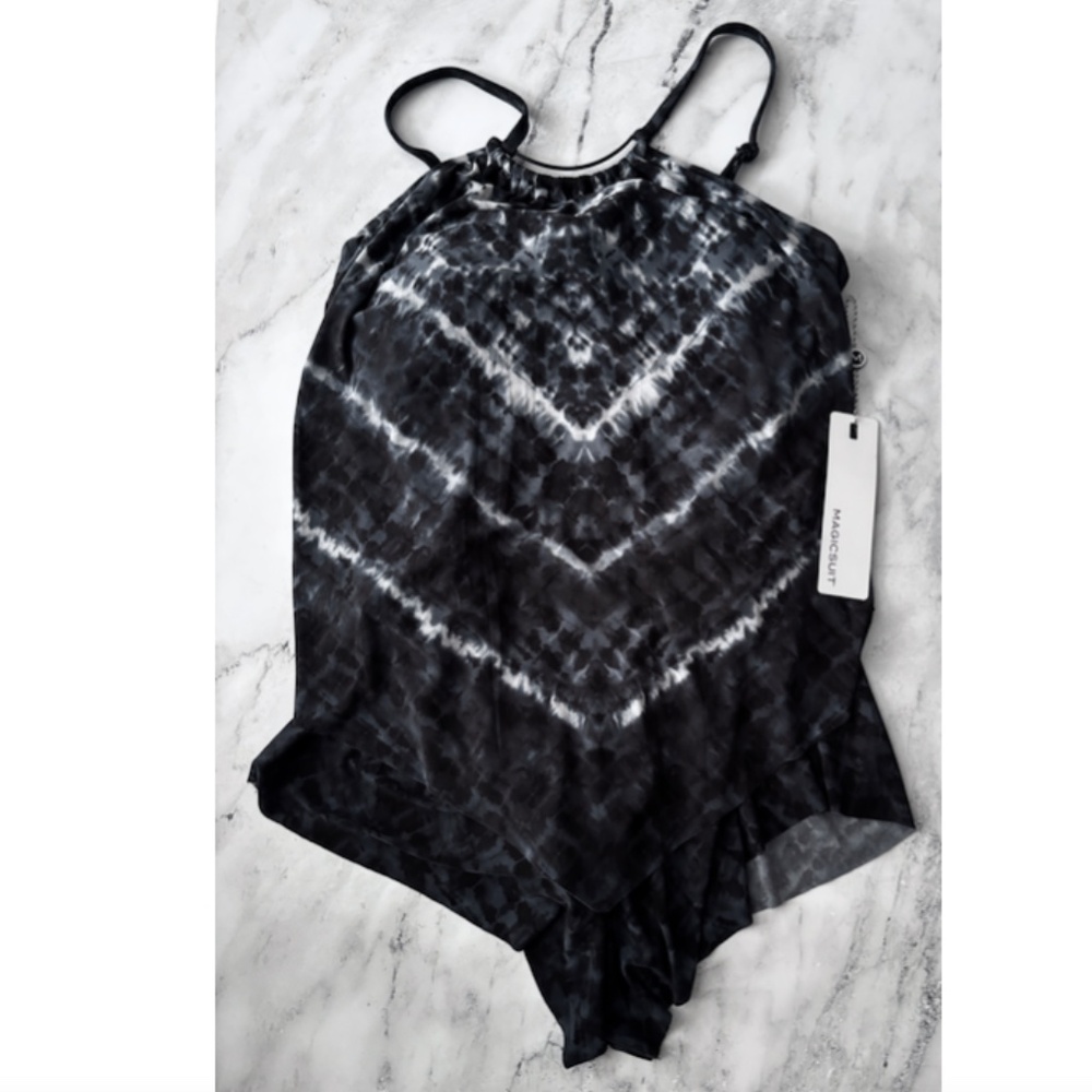 Magicsuit Nwt Vera Cruz Goldie One Piece 6018033 Gray Blue Underwire Swimsuit